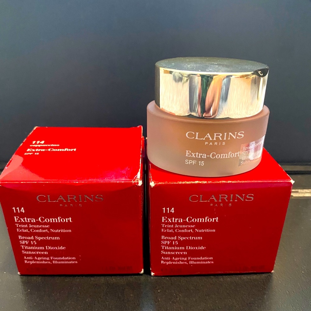 Brand new Clarins 114 Cappuccino foundation